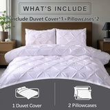 White Lucerne Bloomscape Quilt / Doona / Duvet Cover set