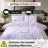 White Lucerne Bloomscape Quilt / Doona / Duvet Cover set