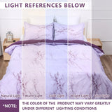 Purple Marbled Catalina Serenity Quilt / Doona / Duvet Cover set