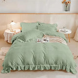 Ruffled Edge Capri Eden Quilt / Doona / Duvet Cover set