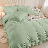Ruffled Edge Capri Eden Quilt / Doona / Duvet Cover set
