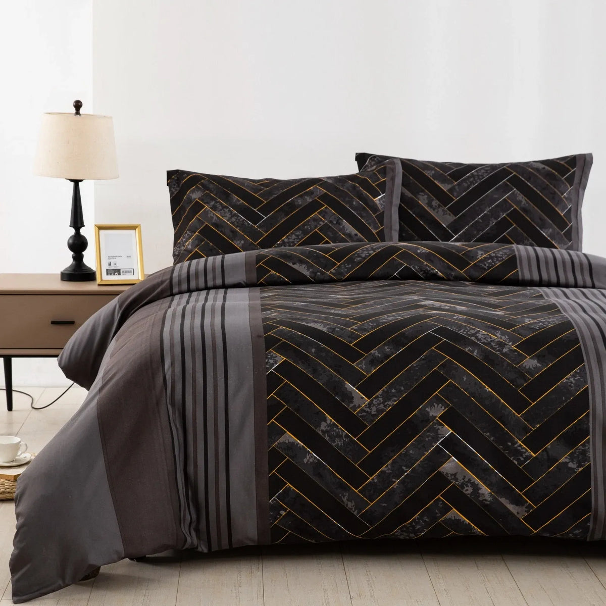 Marble Leaf Ophelia Bloomscape Quilt / Doona / Duvet Cover set