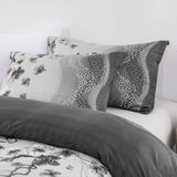 Grey Stripe Aveline Elegance Quilt / Doona / Duvet Cover set