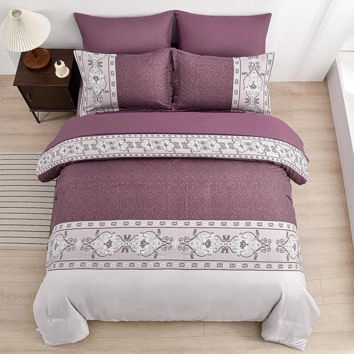 Red Bohemian Noelle Botanical Quilt / Doona / Duvet Cover set