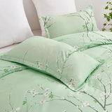Green Alpine Botanical Quilt / Doona / Duvet Cover set