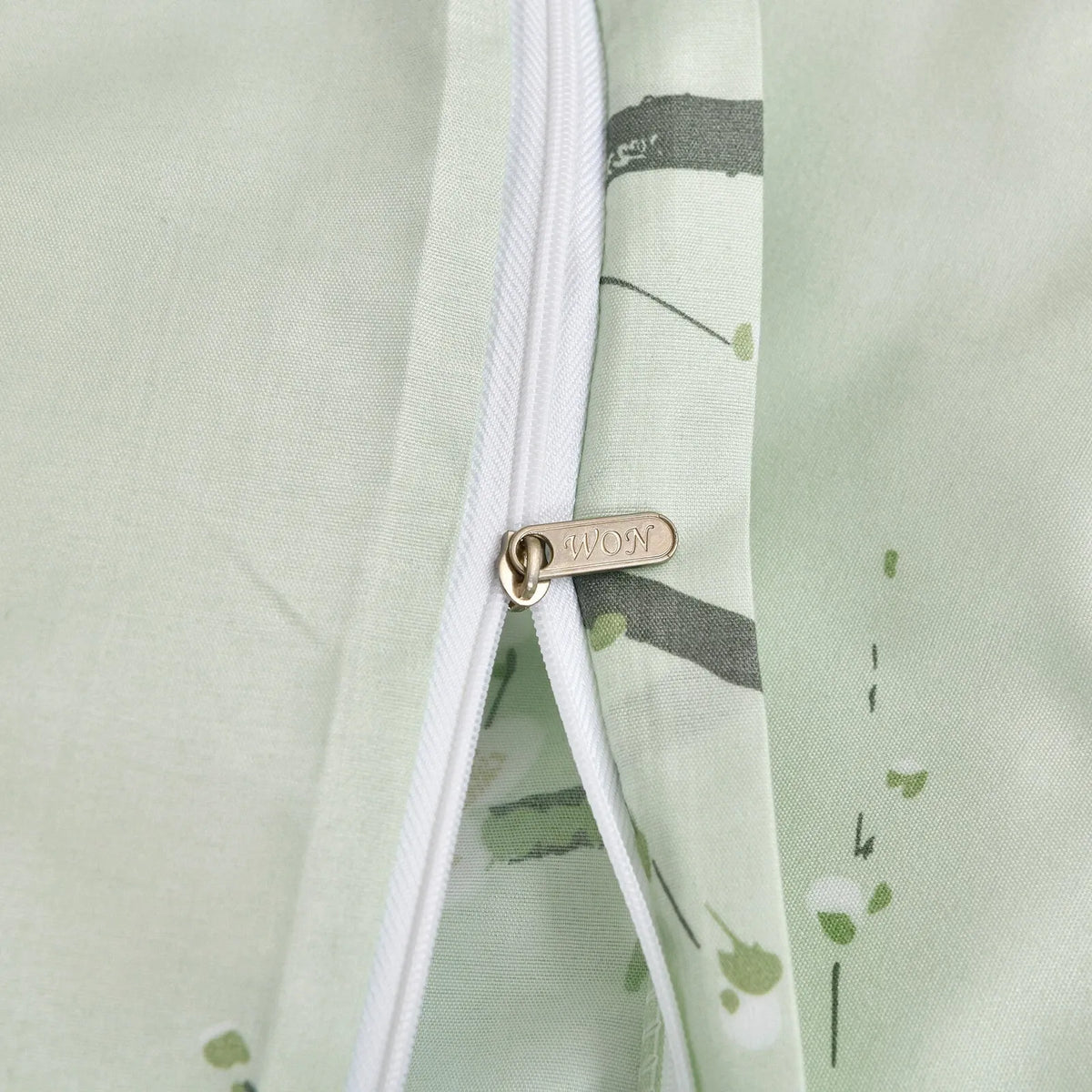 Green Alpine Botanical Quilt / Doona / Duvet Cover set