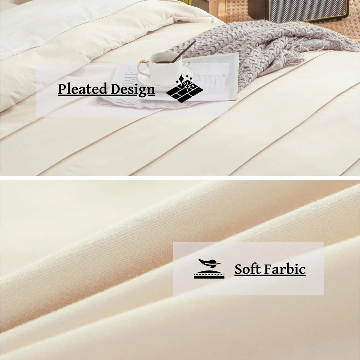 Stripes Sylvie Heritage Quilt / Doona / Duvet Cover set