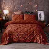 Caramel Siena Dahlia Quilt / Doona / Duvet Cover set