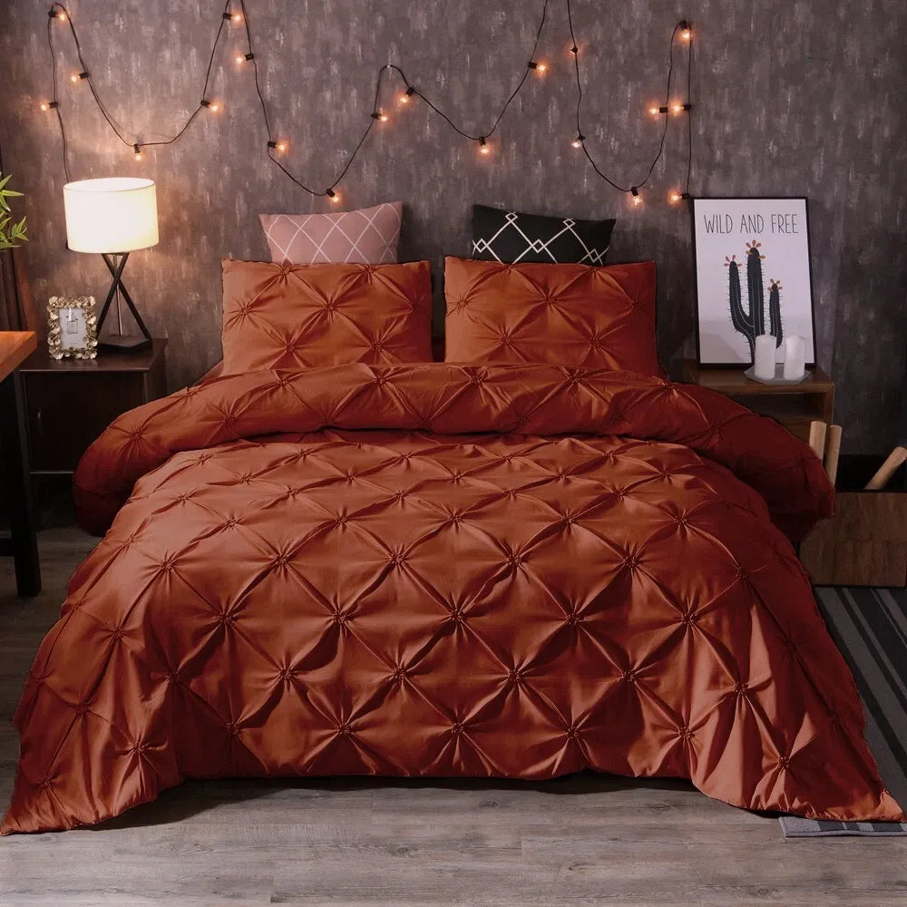 Caramel Siena Dahlia Quilt / Doona / Duvet Cover set