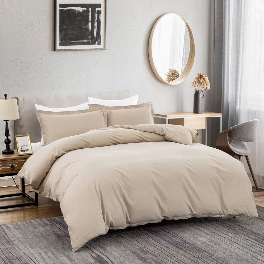 100% Cotton Linen Catalina Dahlia Quilt / Doona / Duvet Cover set