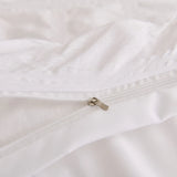 White Montreux Paisley Quilt / Doona / Duvet Cover set