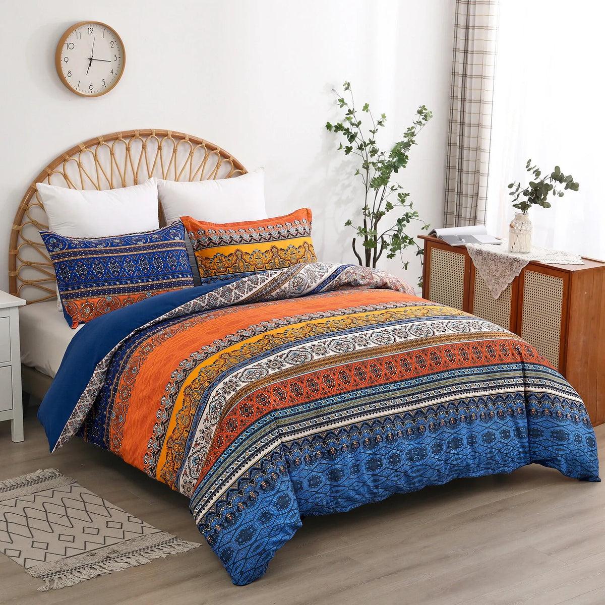 Stripe Aveline Marigold Quilt / Doona / Duvet Cover set