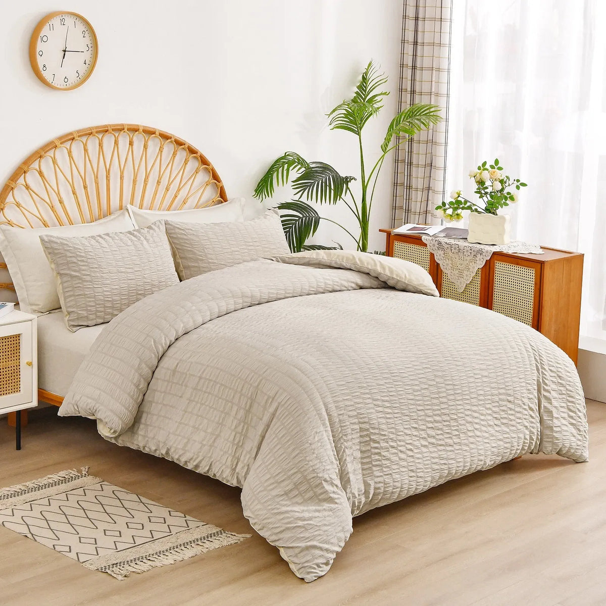 Stripe Lombardy Serenity Quilt / Doona / Duvet Cover set