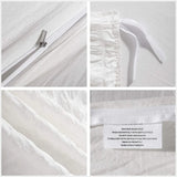 Seersucker White Valencia Dream Quilt / Doona / Duvet Cover set