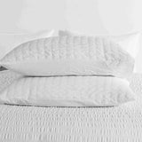 Seersucker White Valencia Dream Quilt / Doona / Duvet Cover set