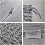 Seersucker Grey Savoy Dahlia Quilt / Doona / Duvet Cover set