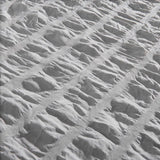 Seersucker Grey Savoy Dahlia Quilt / Doona / Duvet Cover set