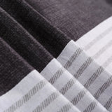 Gray Striped Cannes Gallery Quilt / Doona / Duvet Cover set