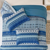 Boho Vibes blue Bedding Set – 3‑Piece Comforter & Pillow Covers