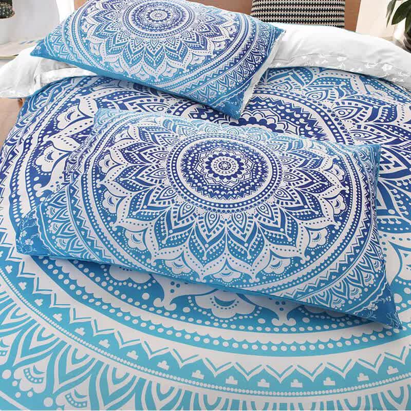 Dreamscape Sacred Circle Design Comforter Set – 3‑Pcs Refreshing
