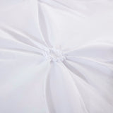 White Pintuck Cloud Comforter Quilted Doona Set