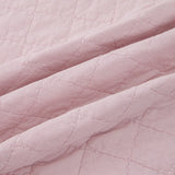 100% Cotton Embossed Pink Fringe Dream Coverlet Bedspread Set