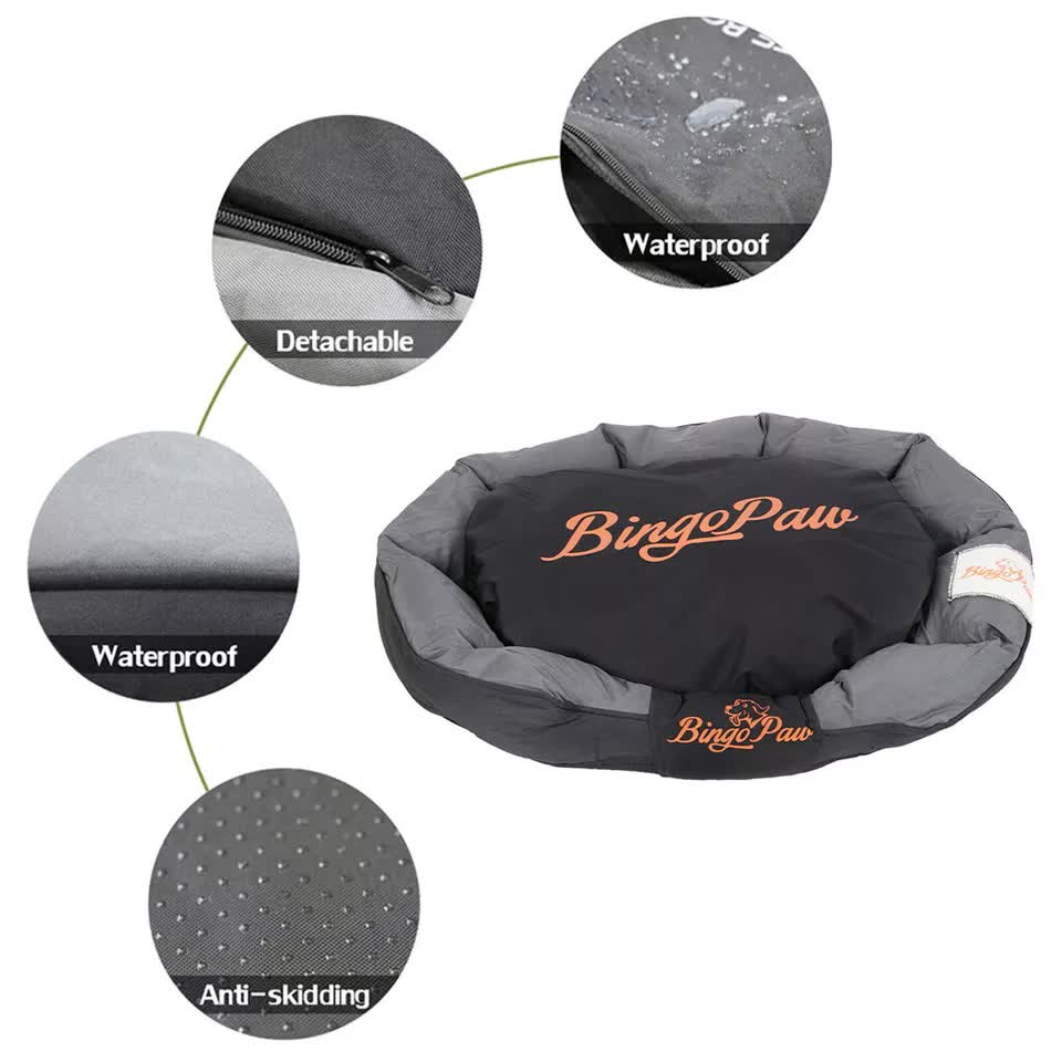 Thick Orthopedic Pet Bed Water-Resistant Cushion