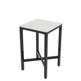 Tall Square Sintered Stone Bar Table