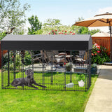 Large Jumbo Outdoor Dog Kennel Heavy Duty Pet Playpen Pre-galvanized Animal Cage Fence