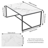 Elegant Heavy Duty Stone Coffee & Side Table