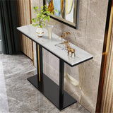 Heavy Duty Marble Entry Console Table Extra Large Sofa Table Accent Furniture