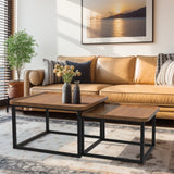 2X Industrial Vintage Stacking Coffee Tables