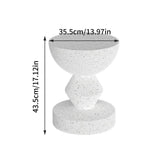 Stylish Lightweight Concrete Sofa Side Table Cement Bedside Table Outdoor Patio