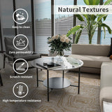 2-Tier Sintered Stone Coffee Table