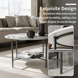 2-Tier Sintered Stone Coffee Table