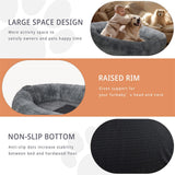 Xxxl Human-Sized Dog Bed Washable Orthopedic Pet Bed Bean Bag With Soft Blanket