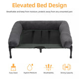 P&P Pet Cot with Bolster Support and Breathable Mesh Design for Dogs to Lounge(XL)