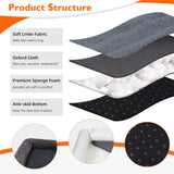 Deluxe Plush Orthopedic Dog Bed XXL - Waterproof Bolstered Sofa Bed for Large Dogs with Removable Washable Cover