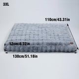 Plush Pet Bed with Non Slip Base and Removable Cover