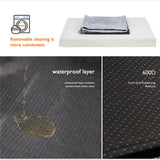 Soft Washable Dog Bed with Anti-Slip Crate Mat