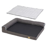 Jumbo Orthopedic Dog Bed Sofa Lounge - Raised High Bolster Pet Bed with Washable Cover Size XL