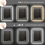 Modern Luxury: LED Mirror with Defogger 600*800mm Double LED