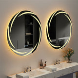 Round LED Anti-Fog Backlit Bathroom Mirror(60x60cm)