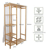 Open Wardrobe Clothes Rail Rack Hanging Garment Heavy Duty Organizer Coat Shelf