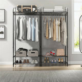 Extra Large Metal Clothes Rail Storage Dress Hanging Garment Rack Portable Stand