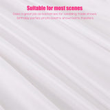 Large 3×3 m White Wedding Backdrop Curtains for Baby Shower and Birthday Decor