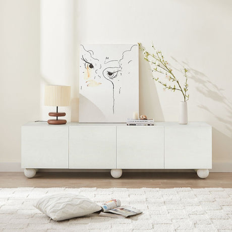 Ava White TV Unit