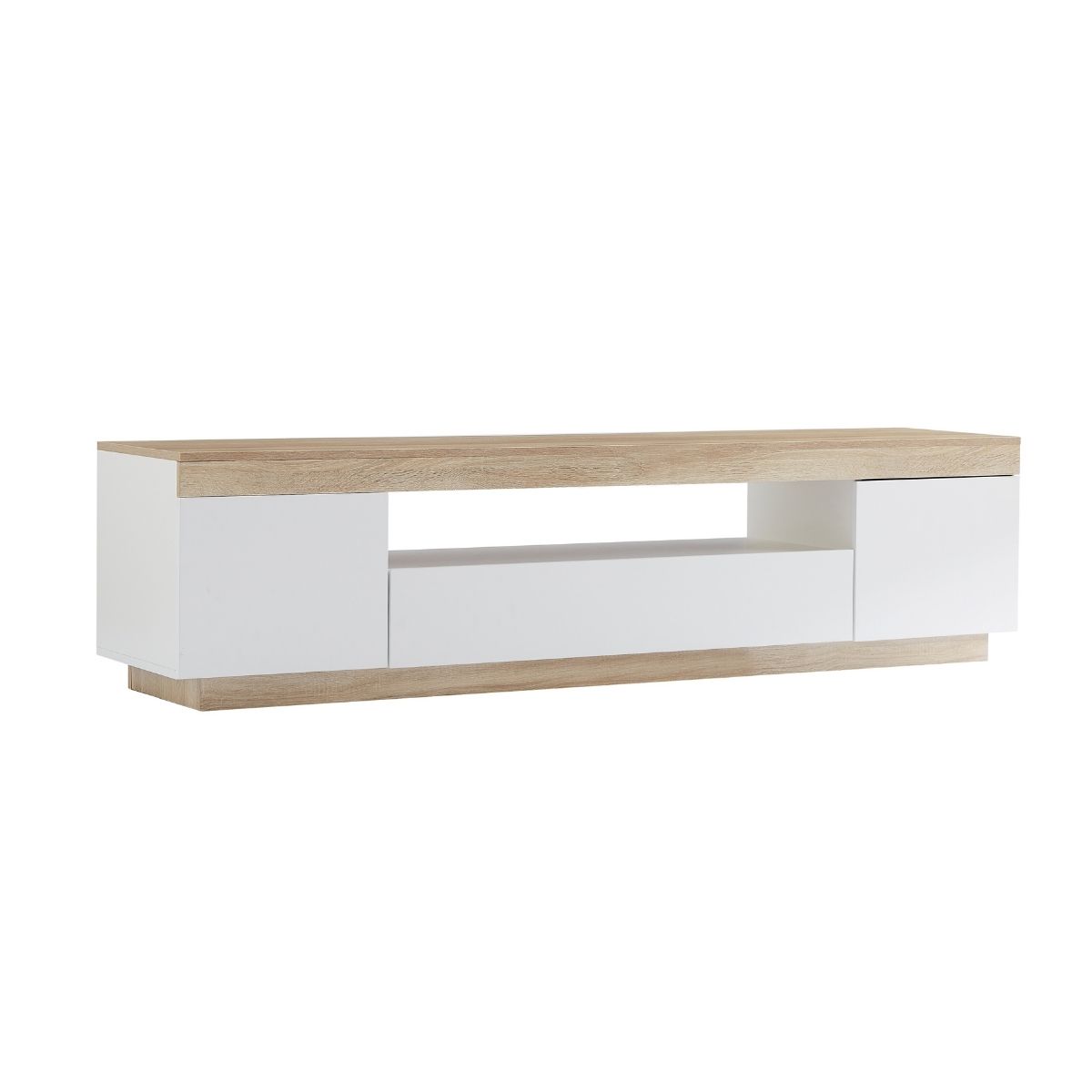 Ashley Coastal White Wooden TV Cabinet Entertainment UniT