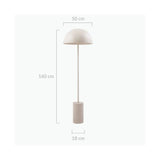 Jacob White Floor Lamp