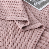Cotton Waffle Blanket - Air Conditioning Blanket/Throw/Summer Quilt, 200*230cm,Light Green